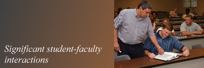 Significant faculty-student interaction
